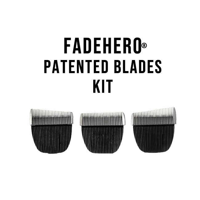 FADEHERO® Patented Blades Kit(1x Straight, 2x Curved)